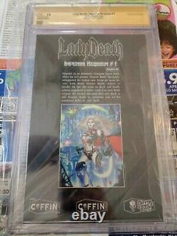 Lady Death Imperial Requiem #1-cgc 9.9! - Signed By Kunkka Lim! Nm+ Rare