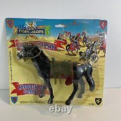 Legends of knights and dragons battle charger horse Black Imperial 1992 Toy Rare