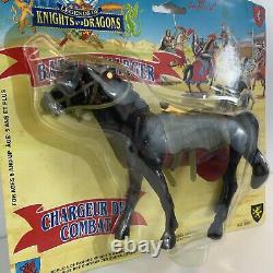 Legends of knights and dragons battle charger horse Black Imperial 1992 Toy Rare