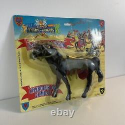 Legends of knights and dragons battle charger horse Black Imperial 1992 Toy Rare