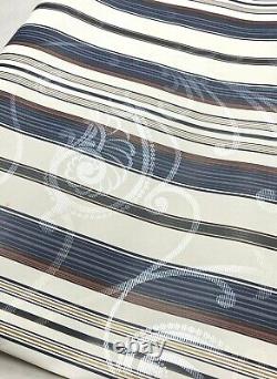 Lot 7 Imperial Wall Coverings Vintage Wallpaper Rare NOS Blue White Stripe 90s