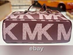 MICHAEL KORS Jet Set Royal Pink Multi MD Carryall Tote Bag? RARE