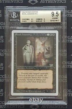 MTG Magic the Gathering Revised Royal Assassin BGS 9.5 QUAD MINT 10/10/9.5/9.5