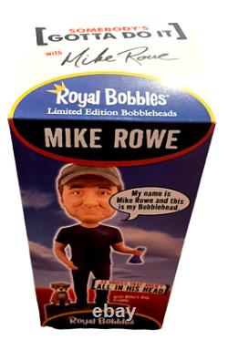 Mike Rowe Talking Bobble Head Royal Bobbles Limited Edition 2014 Figure RARE NEW
