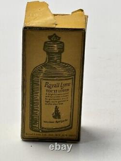 Mini VTG RARE Royall Lyme Toilet Lotion Perfume 3/8 oz Open Box FULL