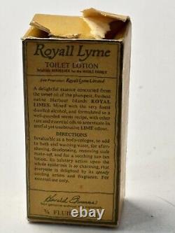 Mini VTG RARE Royall Lyme Toilet Lotion Perfume 3/8 oz Open Box FULL