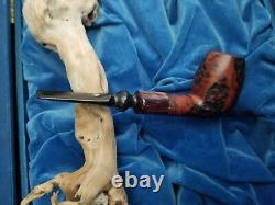 NEVER SMOKED Rare OMEGA ROYAL Algerian Briar Pipe Made in France SURVIVOR