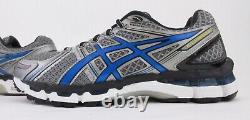 NEW Asics Gel-Kayano 19 Running Shoes Titanium-Royal Blue 8M RARE DEADSTOCK