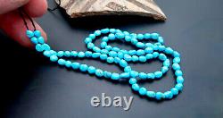 NEW FINE RARE AAAAA AZ SLEEPING BEAUTY TURQUOISE With MATRIX NUGGET BEAD STRAND