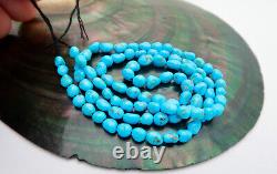 NEW FINE RARE AAAAA AZ SLEEPING BEAUTY TURQUOISE With MATRIX NUGGET BEAD STRAND