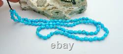 NEW FINE RARE AAAAA AZ SLEEPING BEAUTY TURQUOISE With MATRIX NUGGET BEAD STRAND