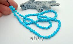 NEW FINE RARE AAAAA AZ SLEEPING BEAUTY TURQUOISE With MATRIX NUGGET BEAD STRAND