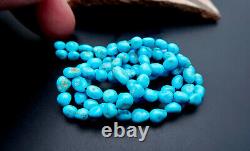 NEW FINE RARE AAAAA AZ SLEEPING BEAUTY TURQUOISE With MATRIX NUGGET BEAD STRAND