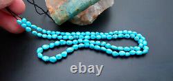 NEW FINE RARE AAAAA AZ SLEEPING BEAUTY TURQUOISE With MATRIX NUGGET BEAD STRAND