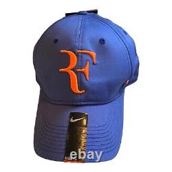 NEW Nike Hybrid RF Roger Federer Hat Deep Royal Blue / Orange 371202-478 Rare