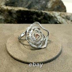 NEW RARE Clogau 9ct White & Rose Gold Royal Roses Diamond Ring £1640 OFF! SIZE O