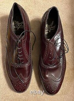 NEW RARE Florsheim Royal Imperial Cordovan Wingtips Size 9E 97323