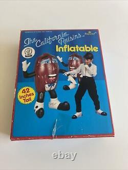 NEW SEALED Vintage 1987 California Raisins Inflatable 42 Tall BOP BAG RARE VHTF