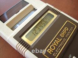 NEWithNOS RARE Vintage ROYAL 8 HP D LCD pocket printing calculator