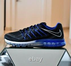 NIKE AIR MAX 2015 BLACK/GAME ROYAL/SILVER SIZE 11 NEW WithBOX RARE (DD9793-001)