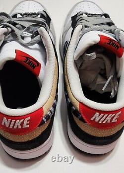 NIKE Dunk Low By You'Croc Red/Grey/Black/White Men's Sz 12 FJ2253-901 New Rare