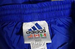 NWT Rare Adidas Vintage Nylon Royal Blue Track Pants Men's Adult Small