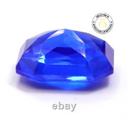 Natural Certified Rare Royal Blue Spinel 11.00CT Emerald Cut 14MM Loose Gemstone
