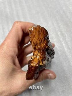 Natural Raw ROYAL WHITE Baltic Amber Stone 107gr EXTRA RARE