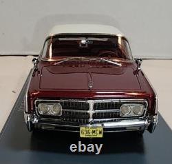 Neo Scale Models 143 1965 Chrysler Imperial Crown Coupe Spanish Red/White RARE