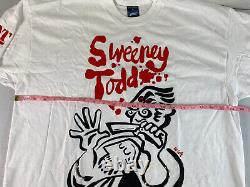 New 90s Vintage Sweeney Todd Royal National Theatre White Shirt Sz XL Rare