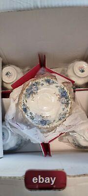 New In Box Royal Albert Moonlight Rose Rare Collection 24 pieces dinner set