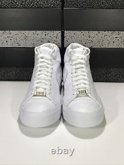 New Nike Blazer Royal QS Triple White AR8830-100 Men's Size 10.5-11 RARE 2018