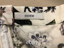 New Rare Erdem Imari Floral Rose Hurst Skirt Aso Royal Kate Size Uk 8, USA 4