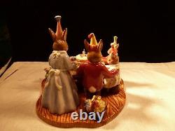 New Rare Royal Doulton Bunnykins 75 Anniversary Figurine Happy Birthday Only 250