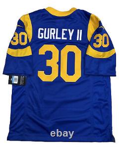 New Rare Vintage Todd Gurley Mens Blue Medium Limited Nike Stitched Jersey NWT