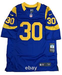 New Rare Vintage Todd Gurley Mens Blue Medium Limited Nike Stitched Jersey NWT