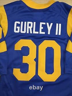 New Rare Vintage Todd Gurley Mens Blue Medium Limited Nike Stitched Jersey NWT