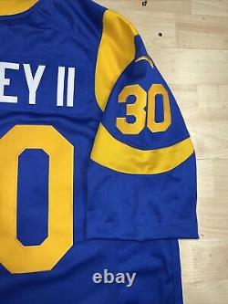 New Rare Vintage Todd Gurley Mens Blue Medium Limited Nike Stitched Jersey NWT