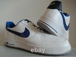 Nike Air Force 1 07 Penny White-varsity Royal Blue-black Sz 16 Rare 630932-100