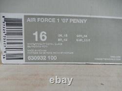 Nike Air Force 1 07 Penny White-varsity Royal Blue-black Sz 16 Rare 630932-100