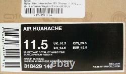 Nike Air Huarache 10.5 11.5 Rare OG 2013 318429 146 White Royal Pink QK LE DS