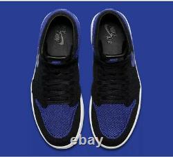 Nike Air Jordan 1 Retro Hi Flyknit Black Game Royal High 919704-006. Sz 8. Rare