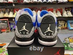 Nike Air Jordan Retro 3 Varsity Royal Size 9.5 Vintage Vtg Authentic Rare New Mj