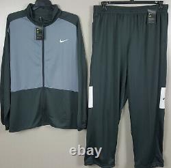 Nike Basketball Warm Up Track Suit Jacket + Pants Cool Grey Rare New (size 4xl)