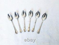 Oneida Community Royal Flute Stainless 6 inch Set of 6 Teaspoons Rare