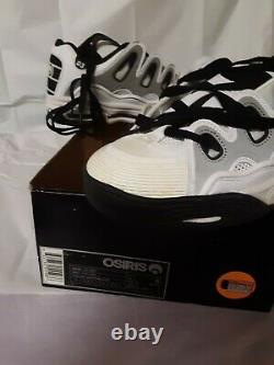 Osiris shoes d3 2001 white/black RARE mens SZ 9? Vtg skate NEW? 62