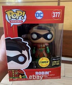 PREORDER RARE CONFIRMED Funko Pop! DC Imperial METALLIC Robin CHASE (500 Made)