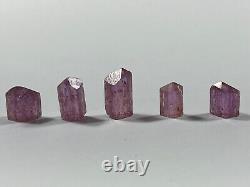 Parcel of ultra rare terminated purple imperial topaz crystals from Ouro Preto