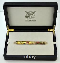 Phoenix Very Rare Royal Rooster 1/1 Fountain Pen 18k Nib Better Than Maki-e