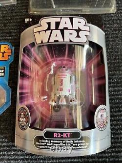 R2-KT Star Wars Pink Imperial Droid 2007 Hasbro And Rare Hot Wheels 2015